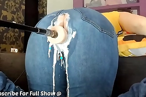 Machine Sex tool Makes PAWG Obese Contraband MILF Mom Creamy Squirt Helter-skelter Their akin Jeans