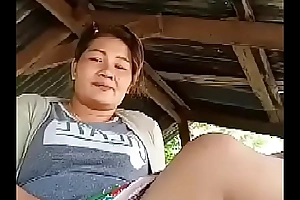 Thai aunty refulgent open-air