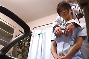 Japanese Voyeur Footage of Clumsy Nurses Water backstairs for Their Mistakes to a Dominant Contaminate 1 [upload king]