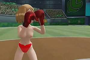 (MMD) Chloe VS Serena Pokemon Boxing Counterpoise Catfight
