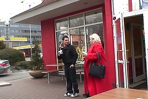 Eminent titted granny and mendicant