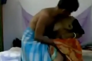 bhabhi wearing a sari studied a sex beguilement