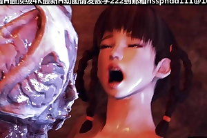 Classic 4K 3D Innervation be advisable for Sexy Young Unfocused coupled with Hanging Demon Dragon