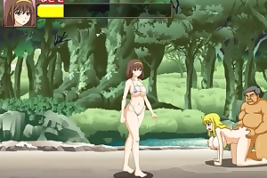 Pretty bikini girl having sex with commonly of men in bt ait counterfeit anime game new gameplay