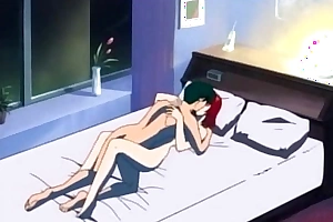 Staggering hentai sex scene in bed