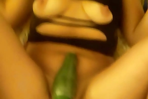 Watch me stretch my pussy with my mains toys and favorite vegetables