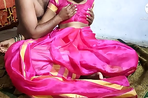 Intercourse with a telugu wife relating to a pink sari