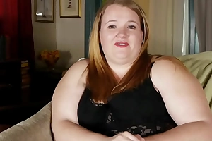 Super sexy chubby honey talks dirty and fucks will not hear of fat succulent pussy