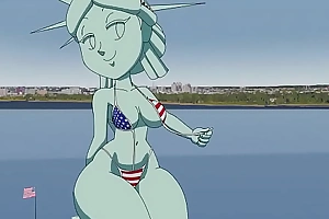 Statue of Liberty xxx Tansau (Porn Animation, Eighteen )