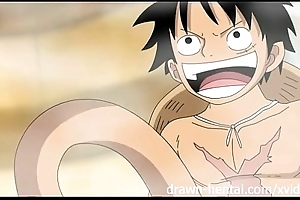 One fraction anime - luffy heats give nami