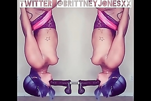 Brittney jones bringing off exposed to the brush enjoyment from swing.